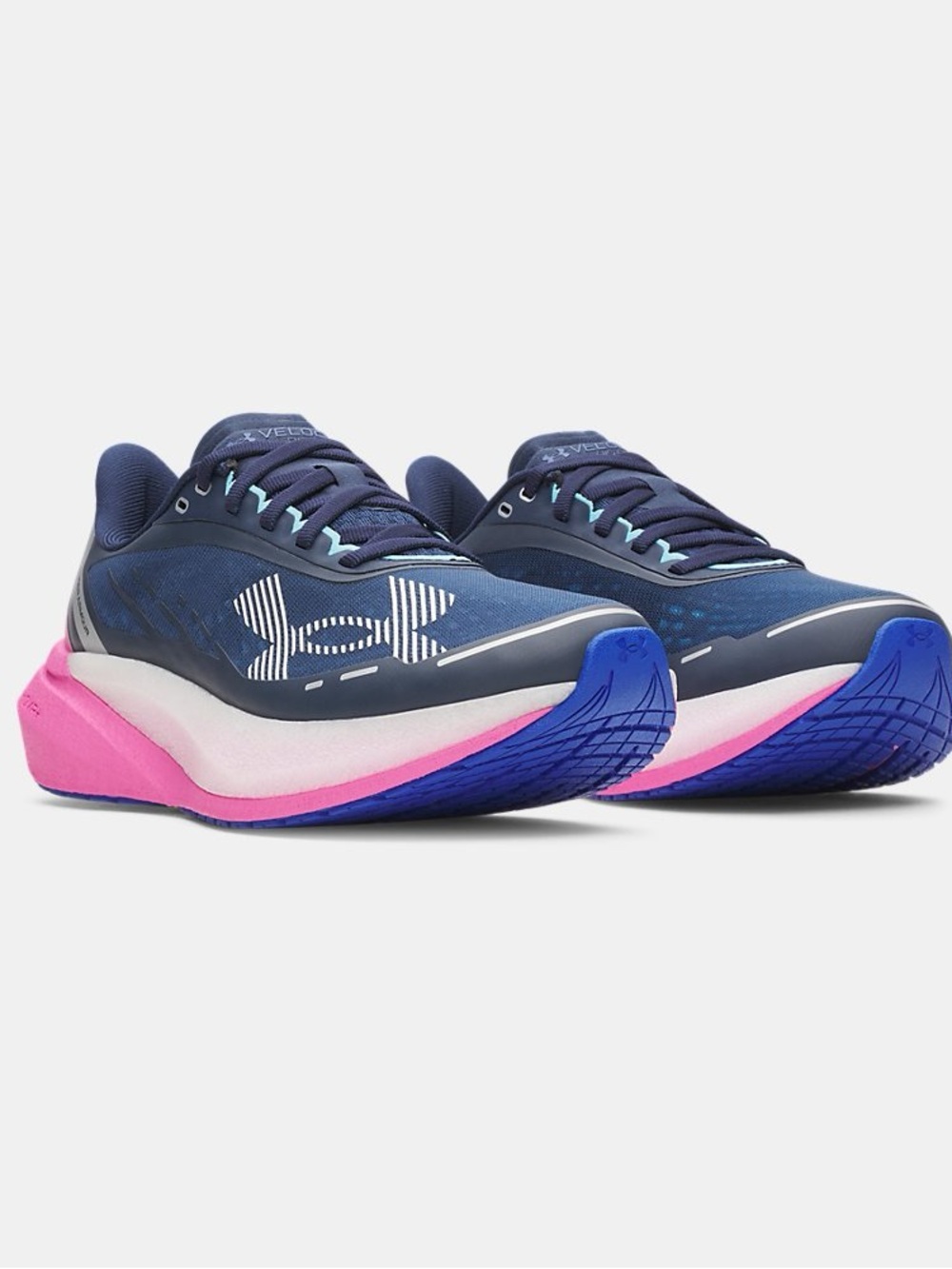 Under Armour Women's Navy with Pink and Blue Running Shoes